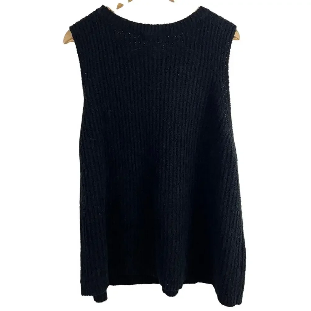 EILEEN FISHER Organic Cotton Blend Fluff Sleeveless Sweater Vest‎ Women Size 3X